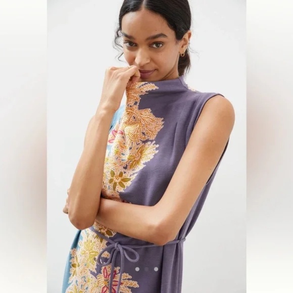 Anthropologie Daily Practice Mock Neck Mini Dress - Picture 2 of 5